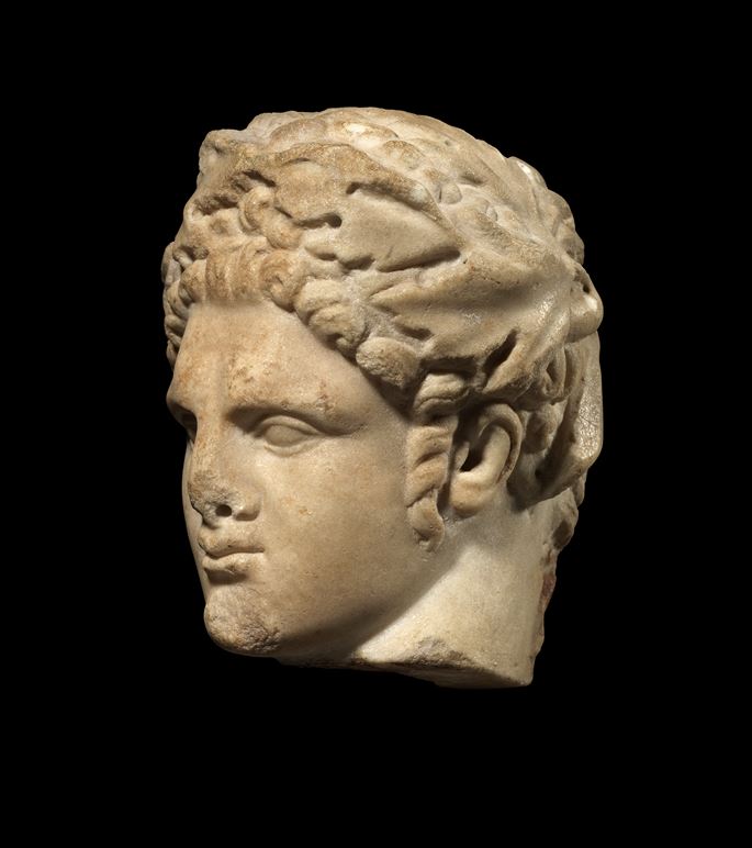 Roman head depicting the god Herakles | MasterArt